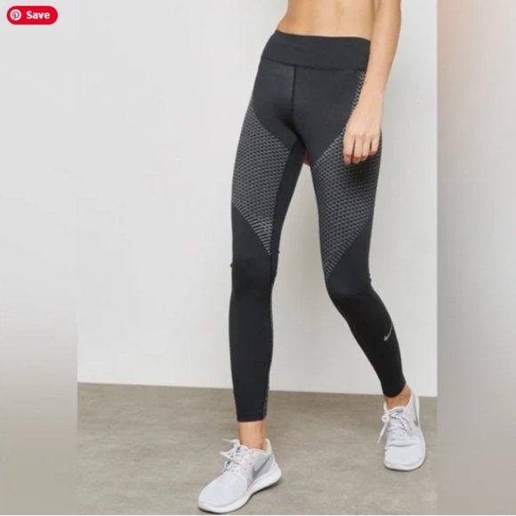 NIKE Zonal Strength Running Tights Gray Womens size M - Picture 2 of 11